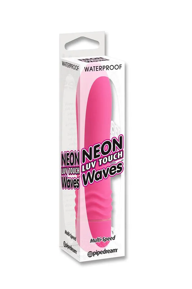 Pipedream Vibrators Pipedream Neon Waves MultiSpeed Vibrator Pink