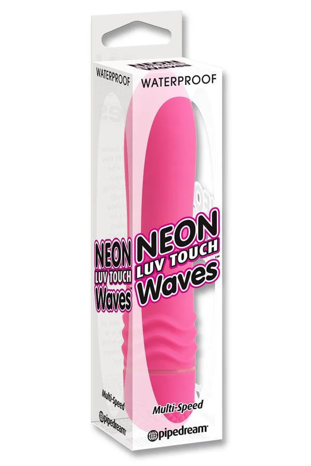 Pipedream Vibrators Pipedream Neon Waves MultiSpeed Vibrator Pink