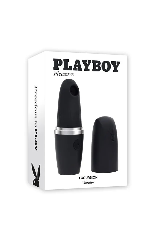 Playboy Excursion Clitoral Stimulator with Suction Black Evolved Female Sex Toys
