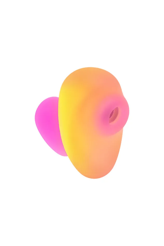 Romp Kiss Air Pulse Stimulator OrangePink Romp Vibrators