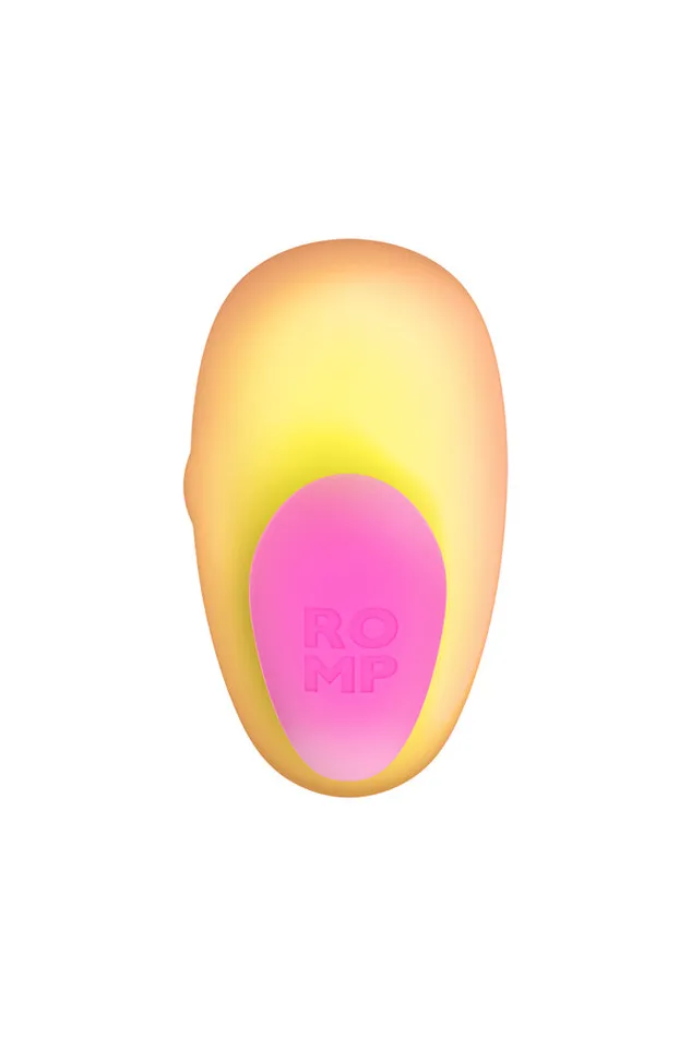 Romp Kiss Air Pulse Stimulator OrangePink Romp Vibrators