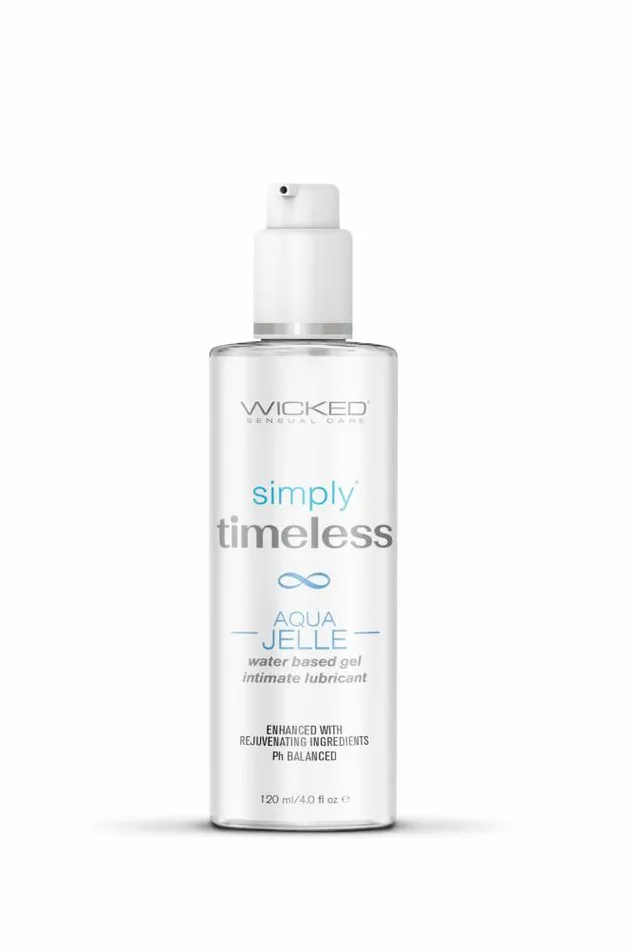 Sexual Health Wellbeing Wicked Sensual Care Wicked Sensual Care Simply Timeless Aqua Jelle Water Based Gel Lubricant 4oz
