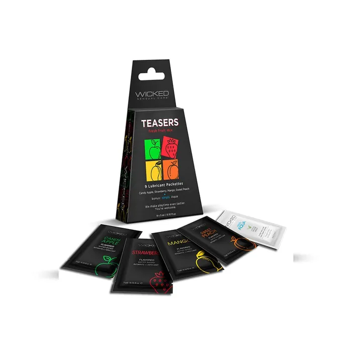 Sexual Health Wellbeing Wicked Sensual Care Wicked Sensual Care Teasers Lubricant Variety Pack Fresh Fruit Mix