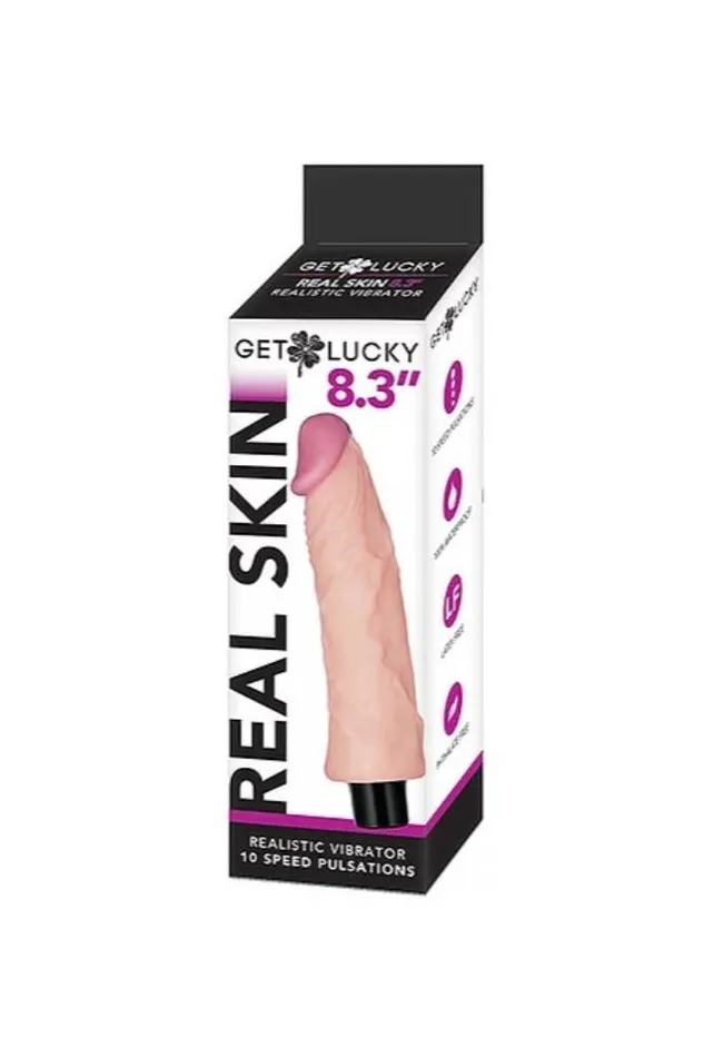 Shibari Get Lucky Vibrating Thrusting Dildo 83 Inches Tan Shibari Dildos