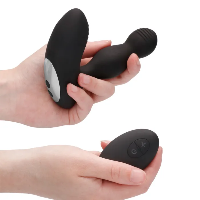 Shots Electroshock Prostate Massager Remote Controlled Black Shots Toys Anal