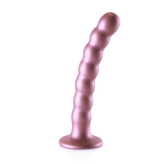 Shots Toys Anal Shots Ouch Liquid Silicone Beaded GSpot 65 Inch Dildo Rose Gold Shots Toys Anal Shots Ouch Liquid Silicone Beaded GSpot 65 Inch Dildo Rose Gold
