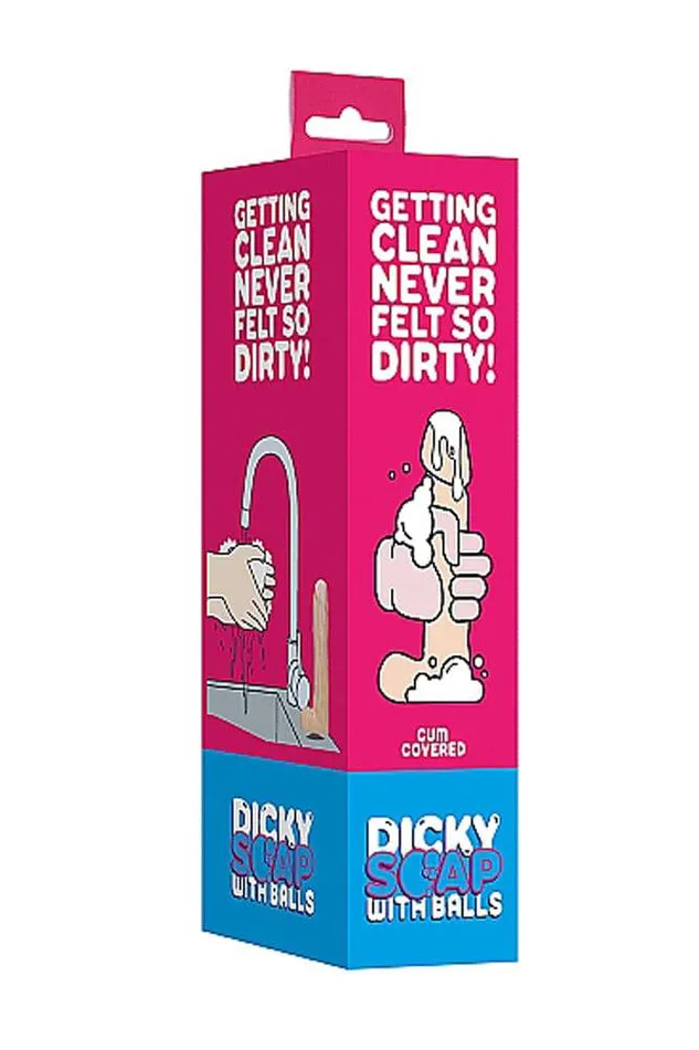 Shots Toys Dicky Soap with Balls Cum Covered Beige Shots Toys Dildos
