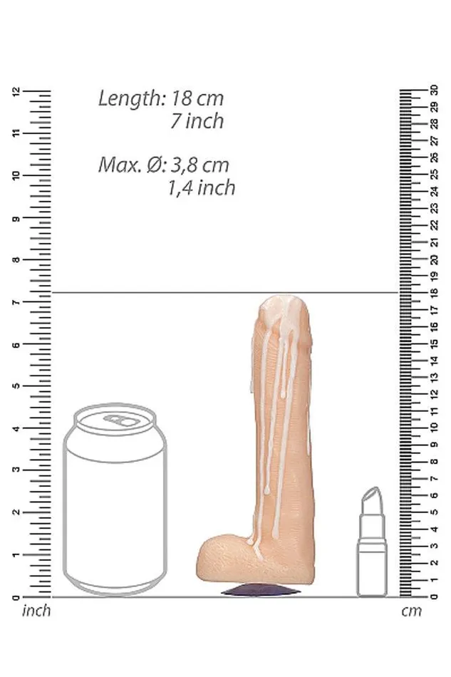 Shots Toys Dicky Soap with Balls Cum Covered Beige Shots Toys Dildos
