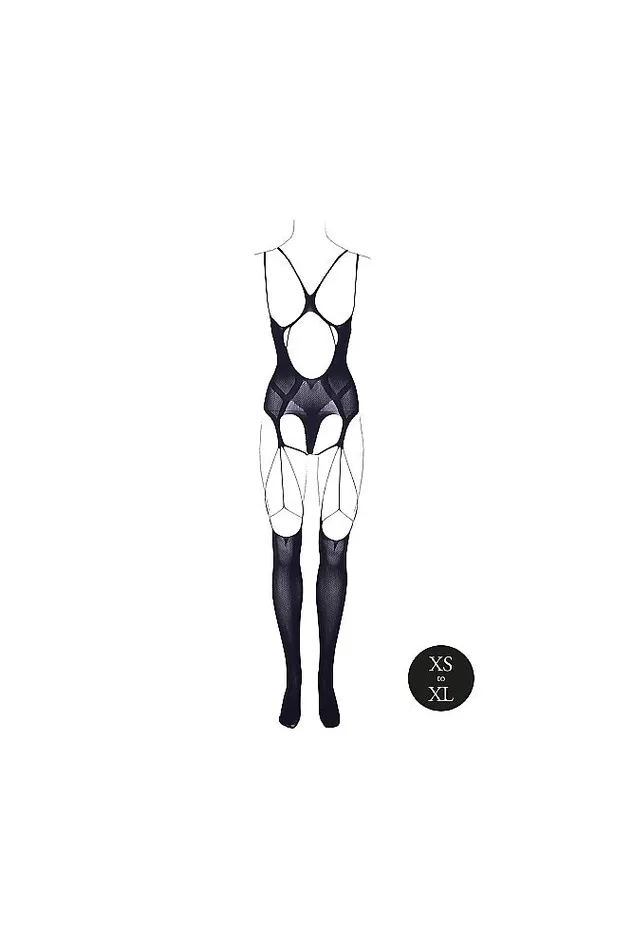 Shots Toys Le Dsir SHA004 Elara Open Cup Bodystocking Black OS Shots Toys Anal