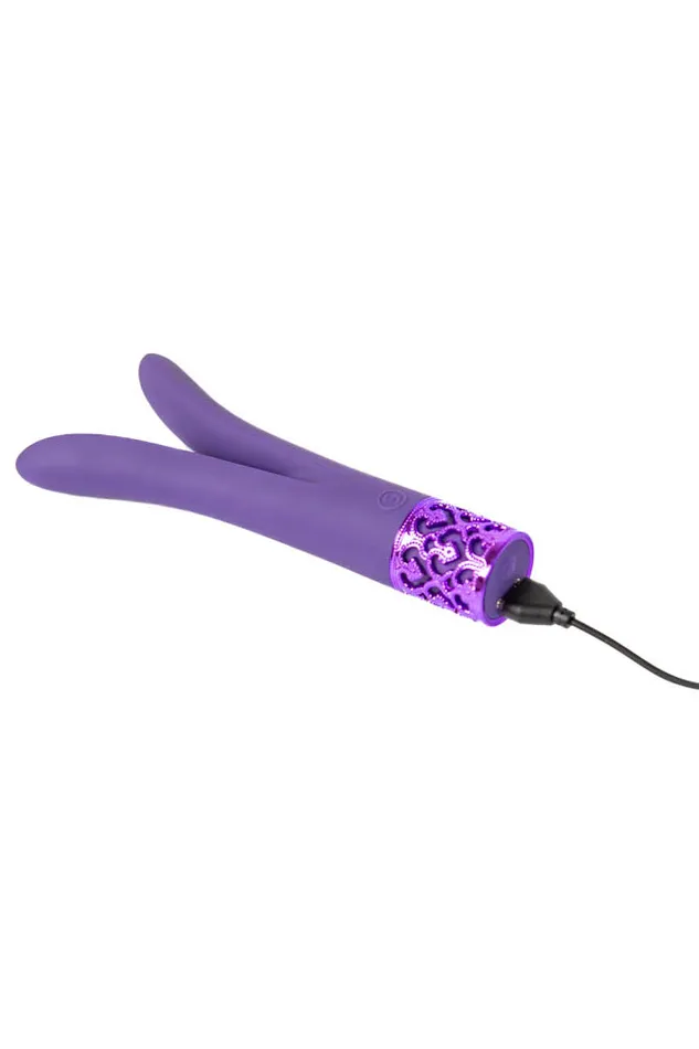 Shots Toys Vibrators Shots Toys Royal Gems Dueling Queens Vibrator Various Colors