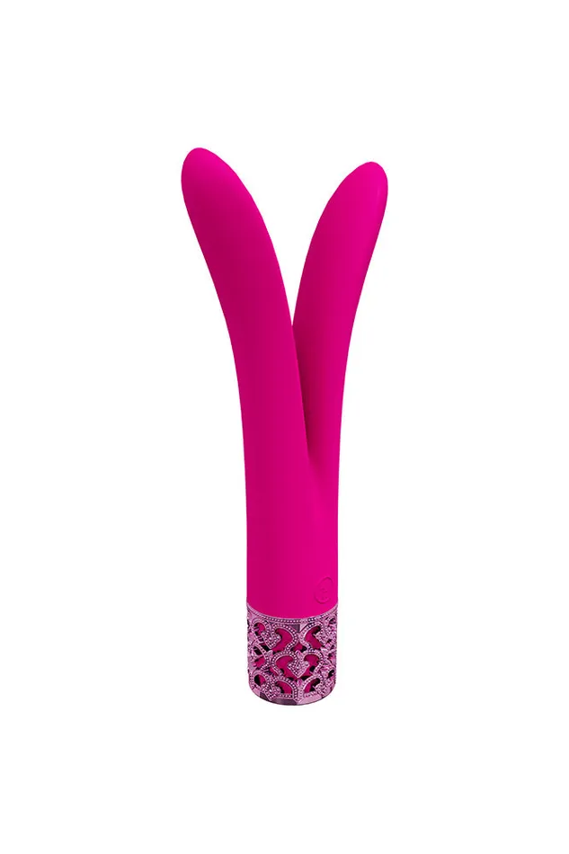 Shots Toys Vibrators Shots Toys Royal Gems Dueling Queens Vibrator Various Colors