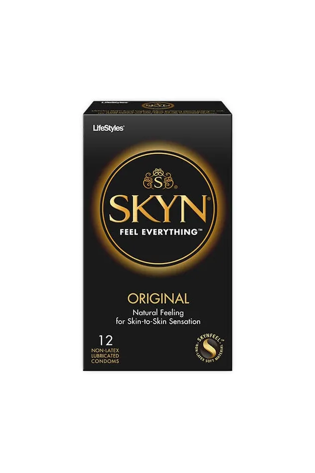 SKYN Original Lubricated Condoms 12 pack Skyn Condoms Male Sex Toys