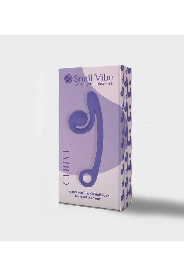 Snail Vibe Curve Dual Vibrator Purple Snail Vibe Vibrators