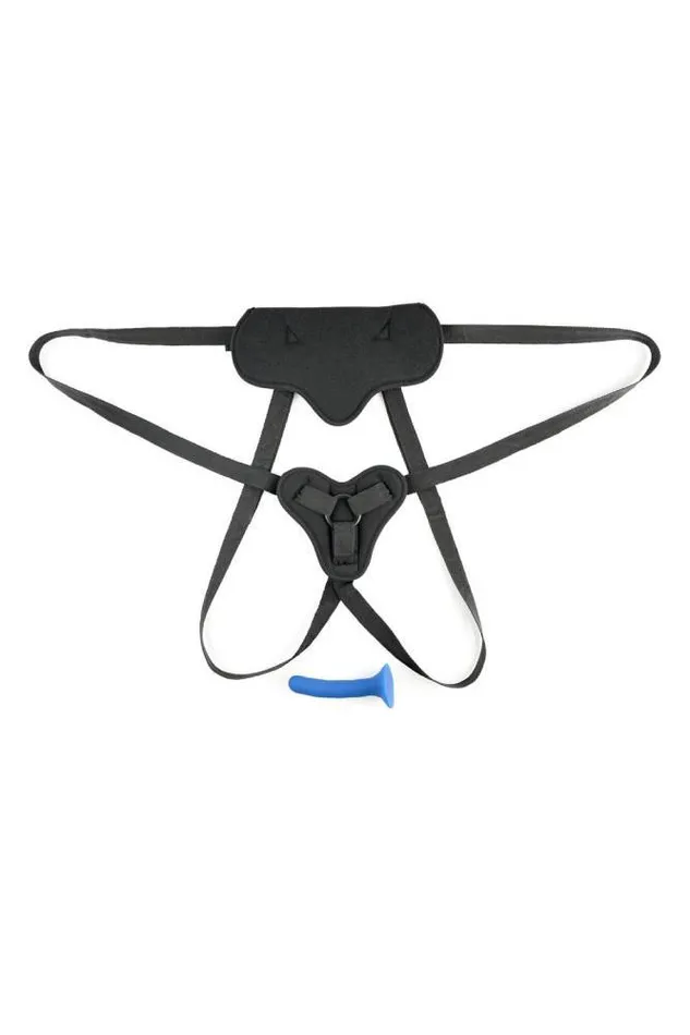 Sportsheets Anal Sportsheets New Comers Strap On Set Special Edition 2 Pc Set BlackBlue