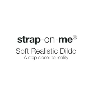 STRAP ON ME Strap On Me Soft Realistic Dildo XL Black Female Sex Toys