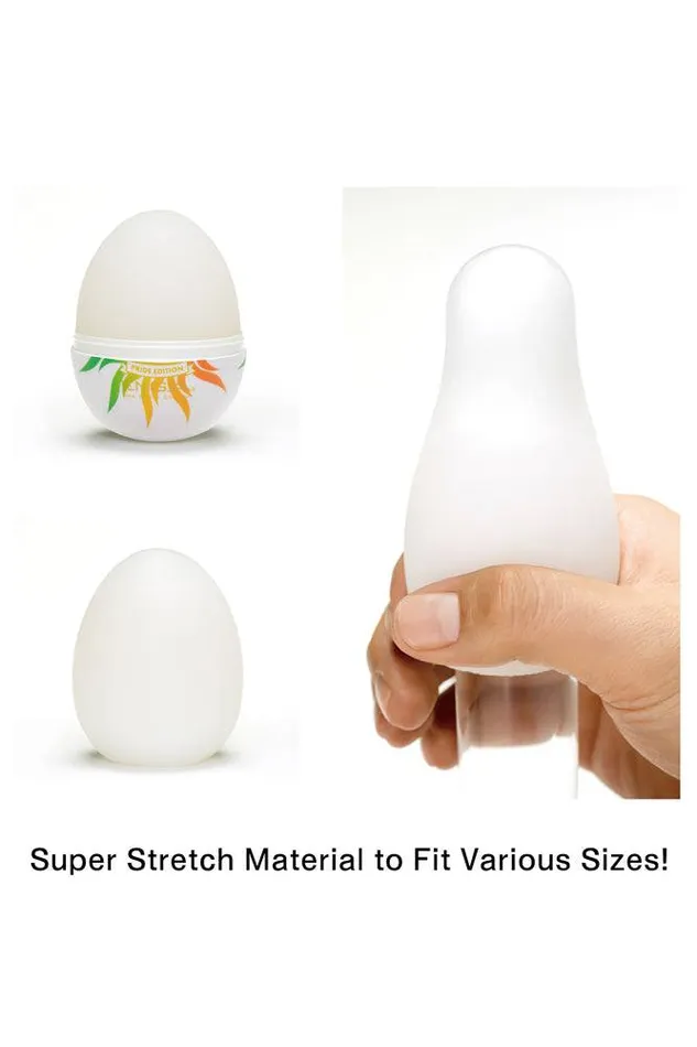 Tenga Male Sex Toys Tenga Egg Shiny Pride Edition Textured Egg Masturbator