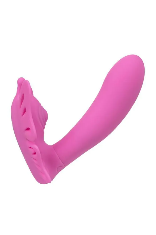 Vibrators Cal Exotics Cal Exotics Venus G Butterfly Pulsing Wearable Remote Controlled Vibrator Pink