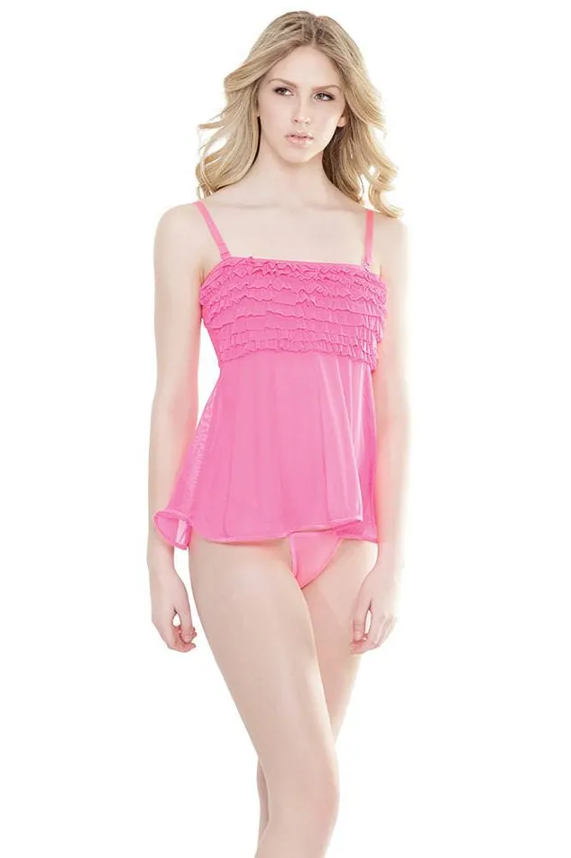 Vibrators Coquette Coquette 2534 Ruffle Babydoll OS