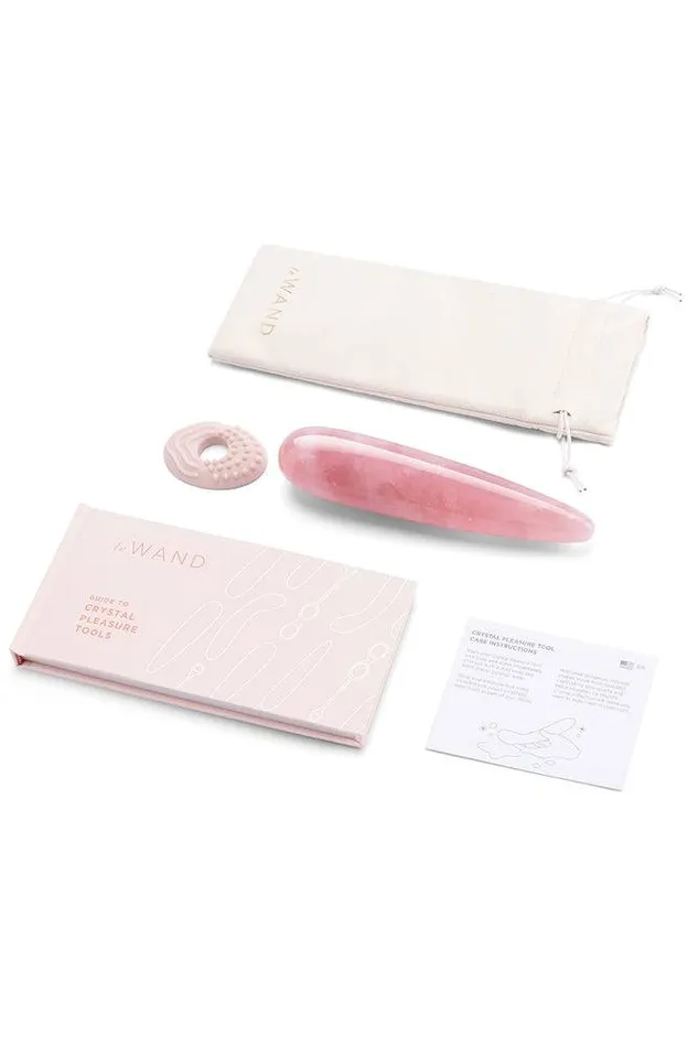 Vibrators Le Wand Rose Quartz Crystal Wand Pink Le Wand