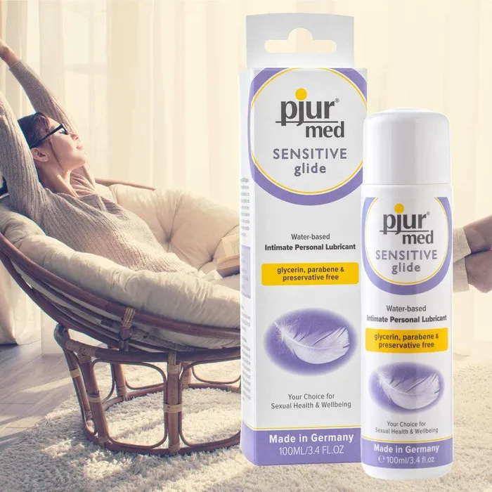 Vibrators Pjur Med Sensitive Glide WaterBased Lube 100ml 34oz Pjur