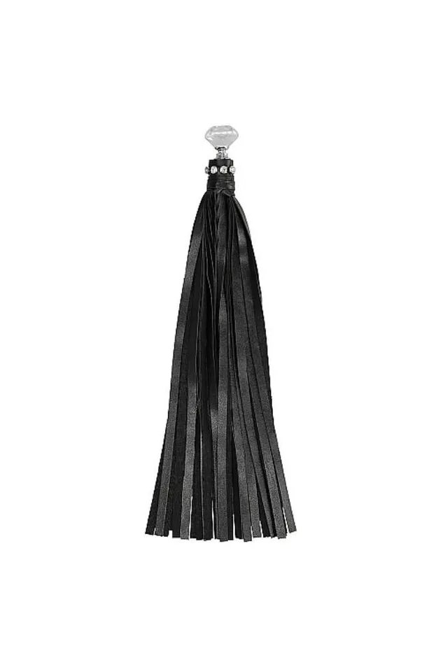 Vibrators Shots Toys Ouch by Shots Toys Diamond Studded Flogger Black