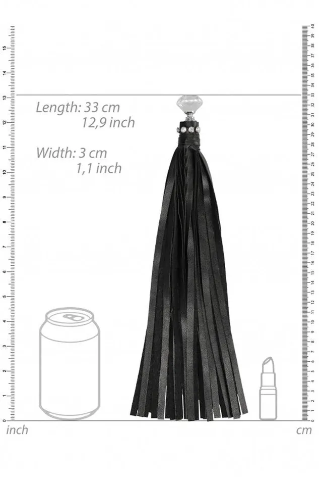 Vibrators Shots Toys Ouch by Shots Toys Diamond Studded Flogger Black