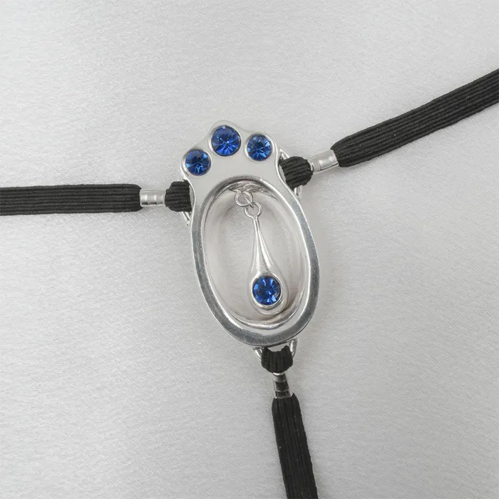 Vibrators Sylvie Monthule Sylvie Monthule Pearl Clitoris Jewel in Silver and Blue Crystal Vibrators Sylvie Monthule Sylvie Monthule Pearl Clitoris Jewel in Silver and Blue Crystal