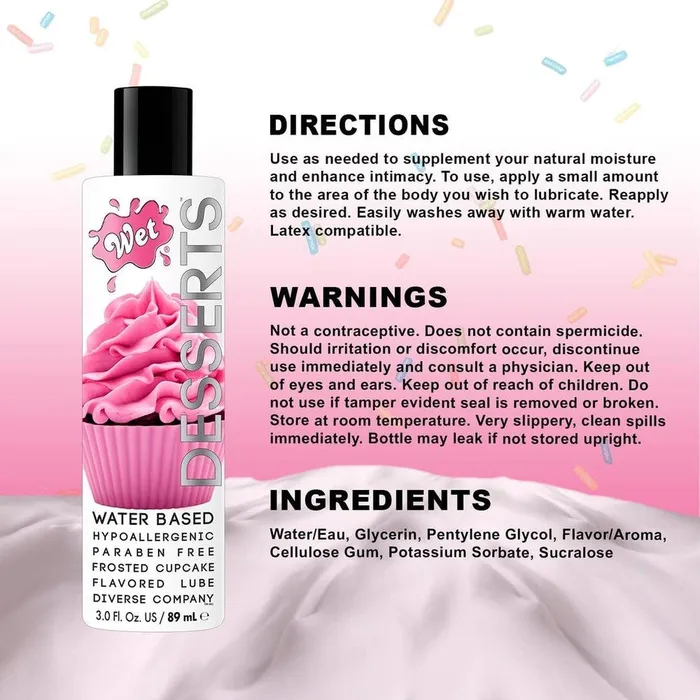 Wet Desserts Frosted Cupcake Lubricant Wet Lubricants