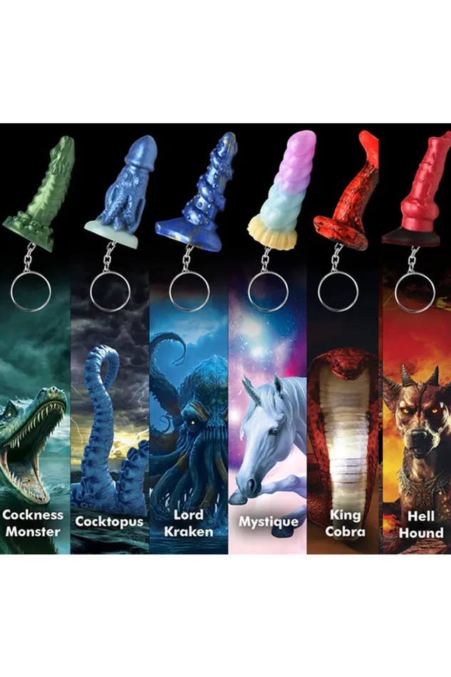 XR Brands Dildos XR Brands Creature Cocks Creature Key Chains Various Styles