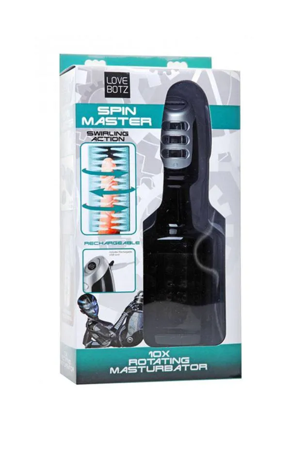 XR Brands Lovebotz Spin Master 10x Spinning Masturbator XR Brands Male Sex Toys XR Brands Lovebotz Spin Master 10x Spinning Masturbator XR Brands Male Sex Toys