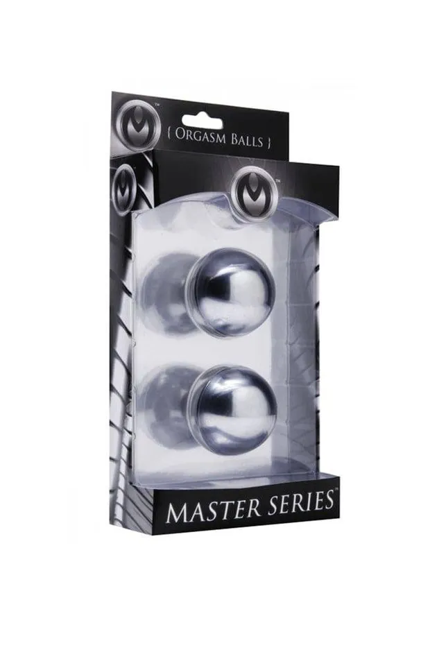 XR Brands Master Series Titanica Extreme Steel Orgasm Balls Silver XR Brands Dildos