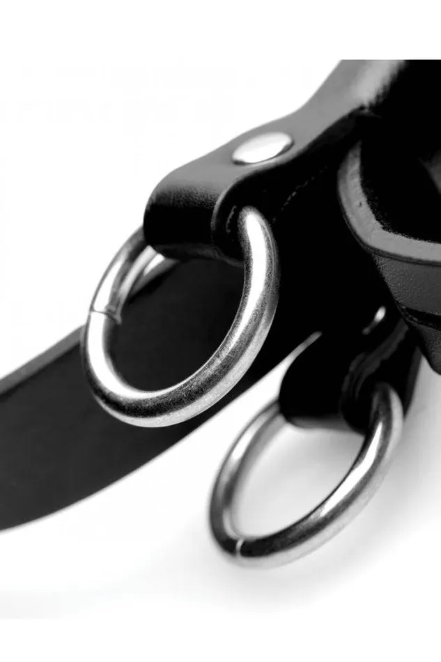XR Brands Strict Frog Tie Kneeling Bondage Restraint System Black XR Brands Anal