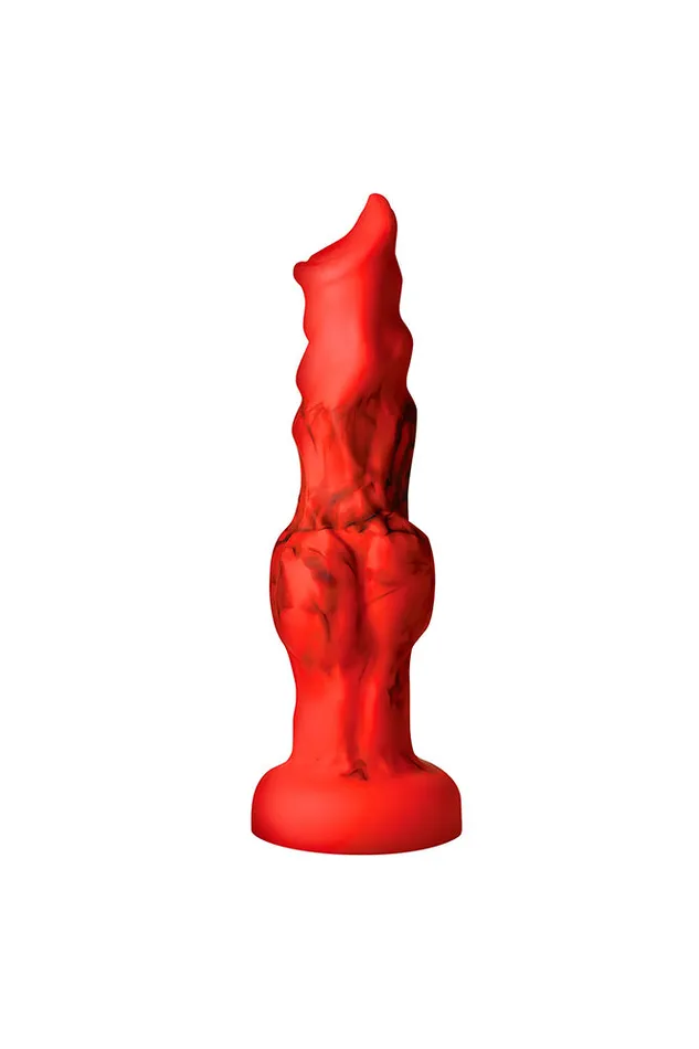 XR Brands XR Brands Creature Cocks Fire Hound Silicone Dildo Red Various Sizes Dildos