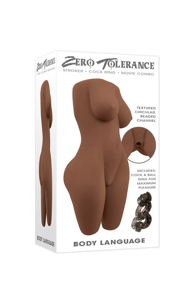 Zero Tolerance Male Sex Toys Zero Tolerance Body Language Stroker Various Colors